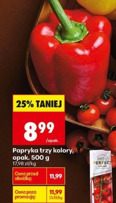 Papryka trzy kolory promocja w Biedronka