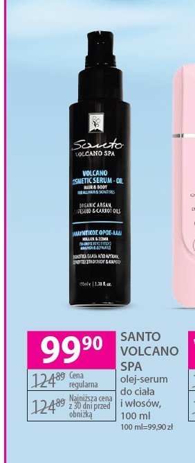 Olej serum do ciała i włosów Santo volcano spa promocja