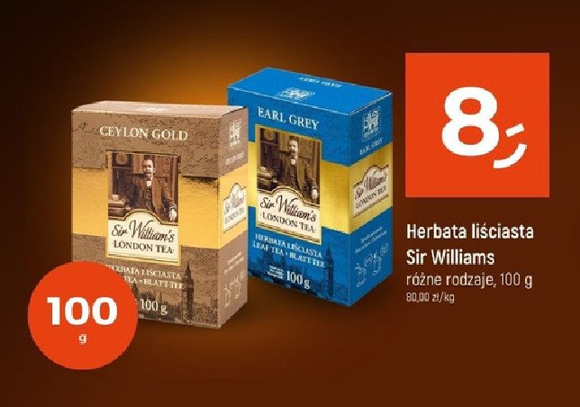 Herbata ceylon gold Sir william's tea promocja