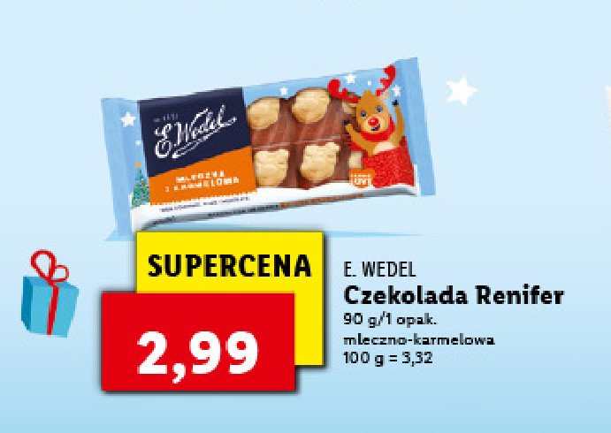 Czekolada karmelowa z wafelkami E. wedel karmellove! promocja