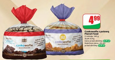 Czokowafle z polewą Planet Food promocja w Dino