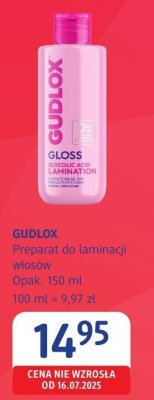 Preparat do laminacji włosów GUDLOX GLOSS Radiant Lamination promocja w Drogerie DM