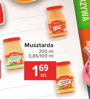 Musztarda czeska Mosso promocja