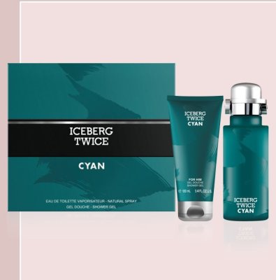 Zestaw ICEBERG Twice Cyan dla mężczyzn, woda toaletowa 125ml + żel pod prysznic 100ml promocja w Rossmann