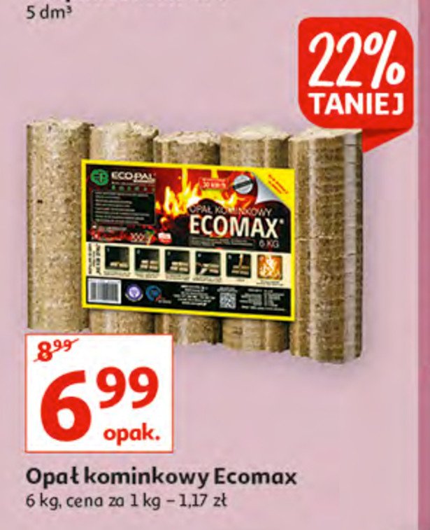 Brykiet drzewny Ecomax promocja