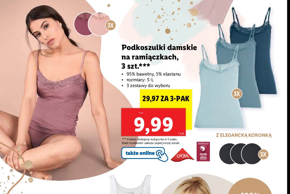 Podkoszulka damska promocja w Aldi