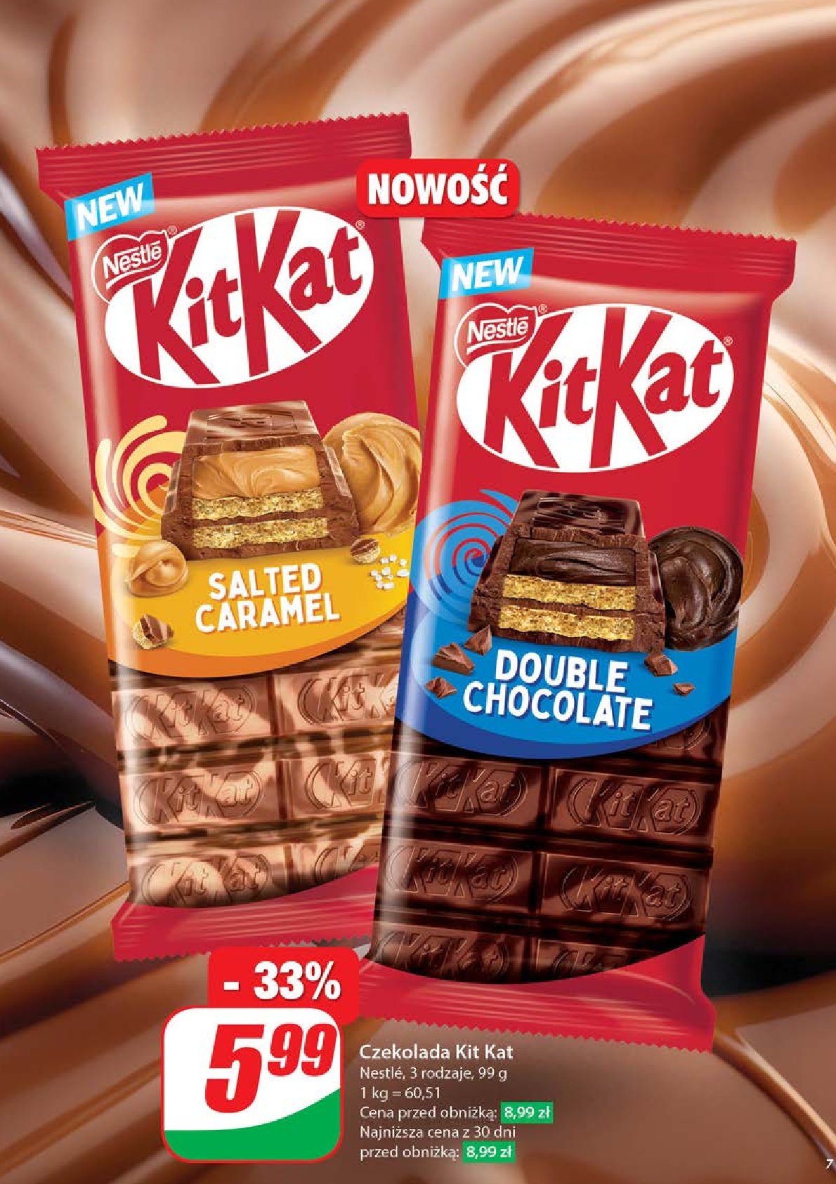 Czekolada salted caramel Kitkat promocja w Dino