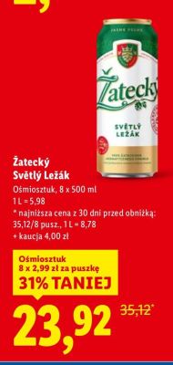 Piwo promocja w Lidl
