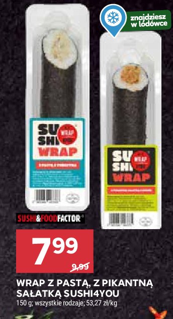 Wrap z pastą Sushi 4you promocja