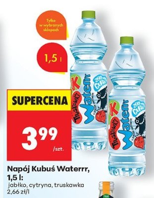 Napój Kubuś Waterrr promocja w Biedronka
