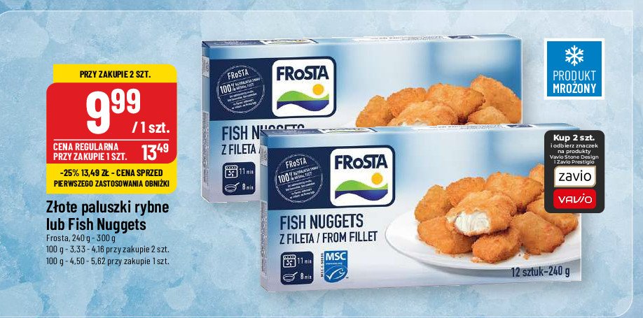 Fish nuggets Frosta promocja