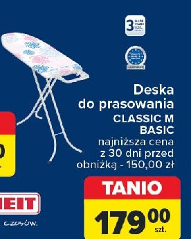 Deska do prasowania classic m basic Leifheit promocja w Carrefour