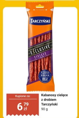 Kabanosy cielęce z drobiem Exclusive promocja w Biedronka
