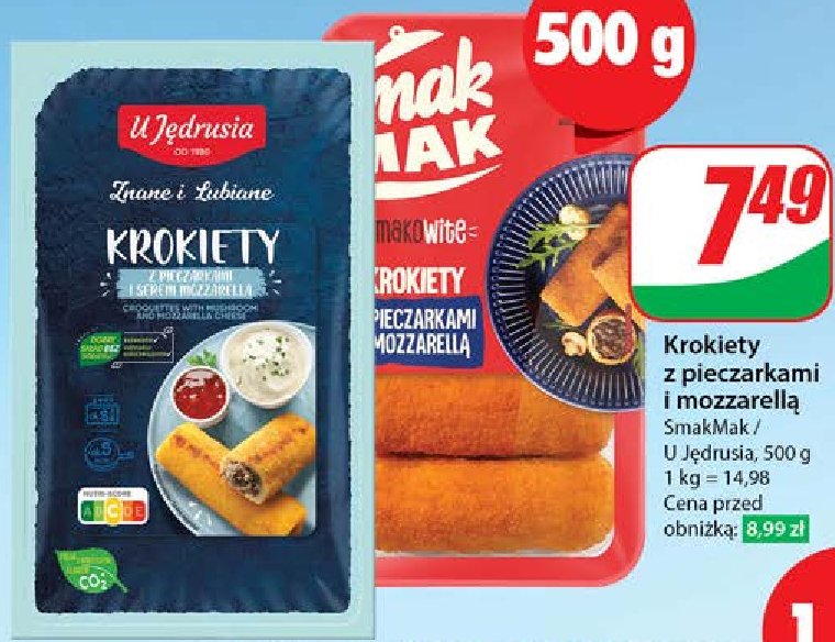 Krokiety z pieczarkami i serem mozzarell Smak mak promocja w Dino