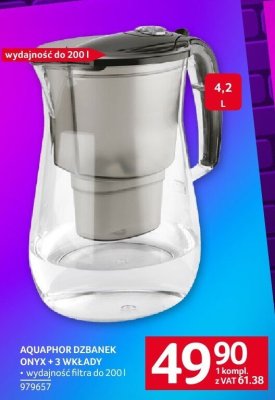 Dzbanek filtrujący AQUAPHOR ONYX + 3 wkłady promocja w Selgros