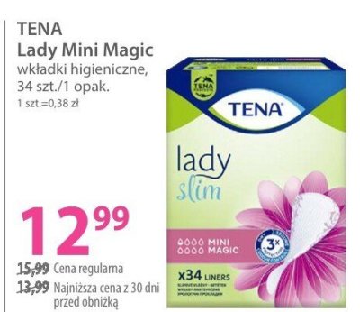 Wkładki TENA Lady Mini Magic wkładki higieniczne, 34 szt./1 opak. promocja w Hebe