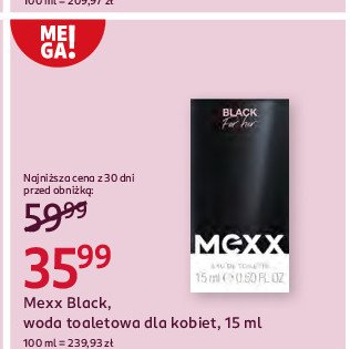 Woda toaletowa Mexx black women promocja