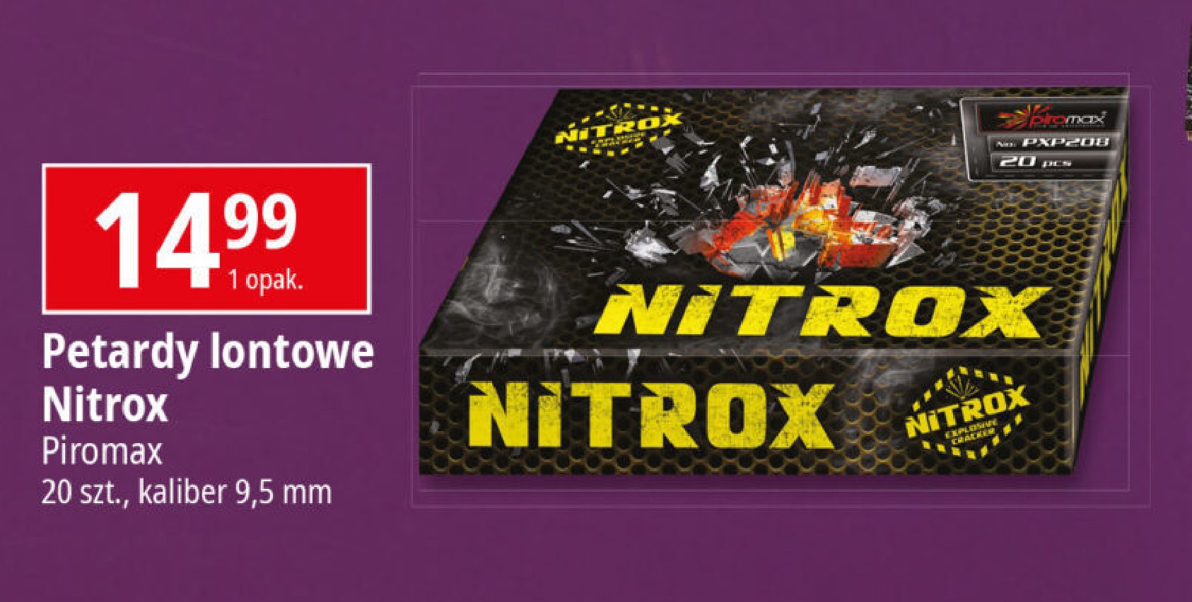 Petarda lontowa nitrox Piromax promocja