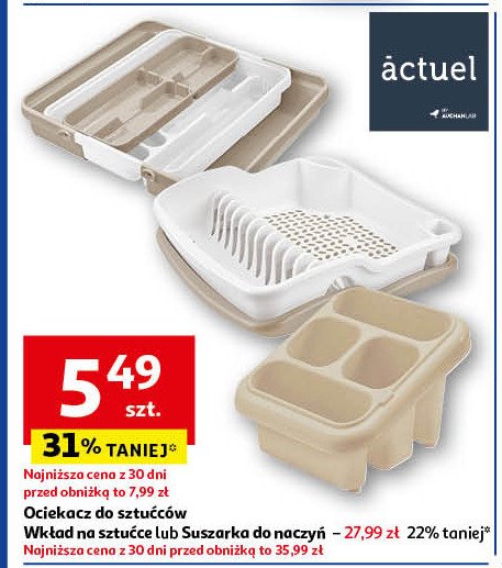 Suszaka do naczyń 39 x 39 cm Actuel promocja