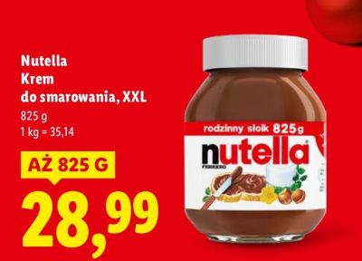 Krem do smarowania XXL Nutella promocja w Lidl