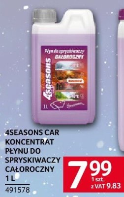 Koncentrat płynu do spryskiwaczy całoroczny 1L 4Seasons Car promocja w Selgros