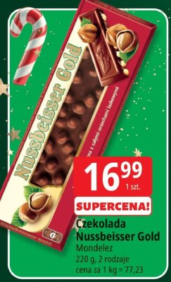 Czekolada Nussbeiser Gold Mondelez promocja w Leclerc