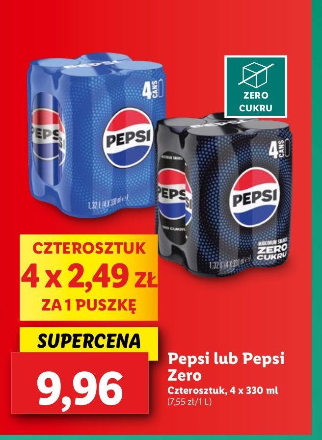 Napoj Pepsi max promocja