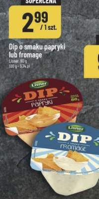 Dip o smaku fromage Lisner promocja w POLOmarket