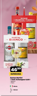 Zestaw Martini Fiero + Tonic Schweppes 0,85 l promocja w Netto