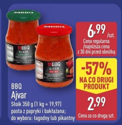 Ajvar pasta z papryki i bakłażana łagodna promocja w Aldi