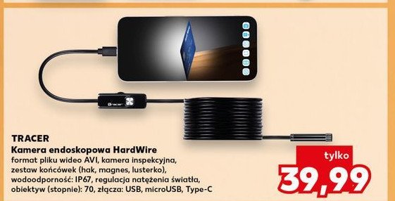 Kamera endoskopowa hardwire Tracer promocja w Kaufland