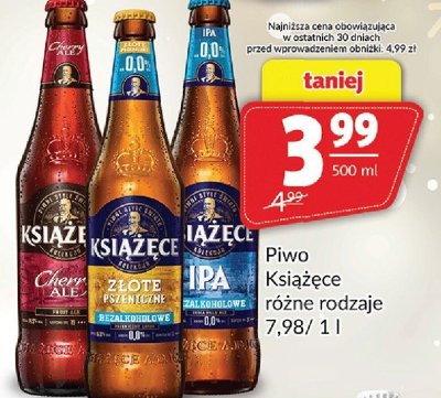 Piwo Książęce różne rodzaje 500ml promocja w Prim Market