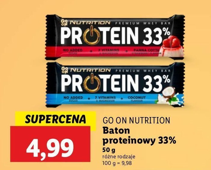 Baton proteinowy kokosowy Sante go on! protein promocja