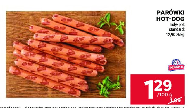 Par贸wki hot dog Indykpol promocja