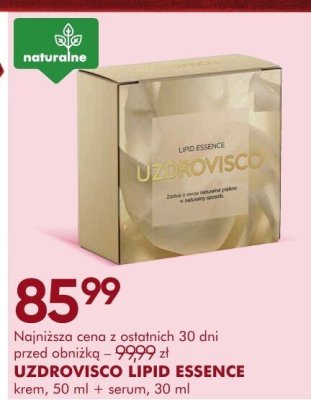 Zestaw kosmetyków UZDROVISCO LIPID ESSENCE krem 50 ml + serum 30 ml promocja w Super-Pharm