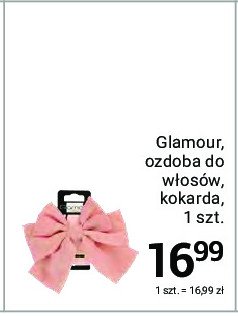 Ozdoba do włosów kokarda różowa Glamour promocja