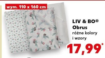 Obrus LIV & BO różne kolory i wzory promocja w Kaufland