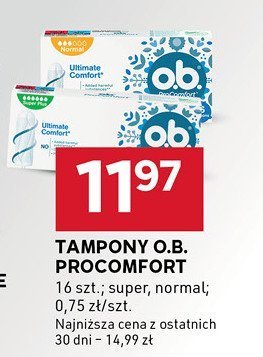 Tampony o.b. Procomfort promocja w Stokrotka
