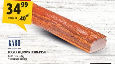 Boczek Wędzony Extra Pałki Kabo promocja w Arhelan