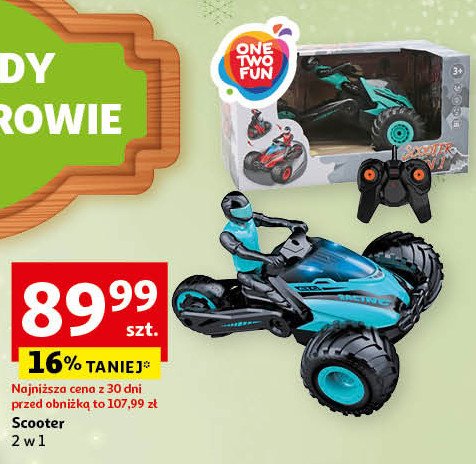 Scooter 2w1 One two fun promocja w Auchan