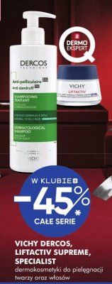 Kosmetyki VICHY DERCOS, LIFTACTIV SUPREME, SPECIALISTE dermokosmetyki do pielęgnacji twarzy oraz włosów promocja w Super-Pharm