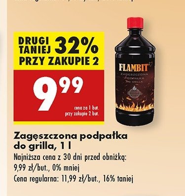Podpałka do grilla w płynie Flambit promocja w Biedronka