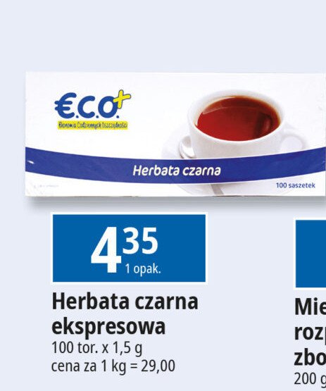 Herbata ekspresowa Eco+ promocja