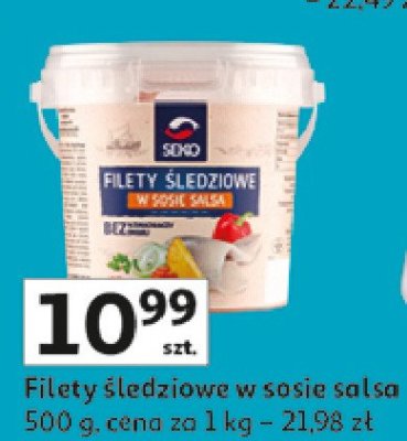 Filety śledziowe w sosie salsa Seko promocja