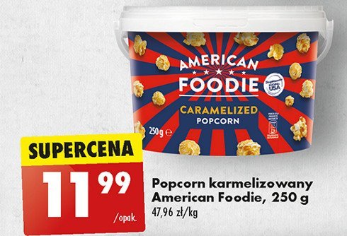 Popcorn karmelizowany American foodie promocja