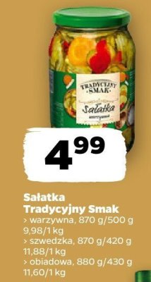 Sałatka Tradycyjny Smak obiadowa promocja w Netto