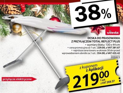 Deska VILEDA DESKA DO PRASOWANIA Z PRZYŁĄCZEM TOTAL REFLECT PLUS promocja w Selgros