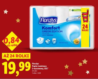 Papier toaletowy Komfort 3-warstwowy, XXL 24 szt. promocja w Lidl