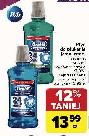 Płukanka do ust kompleksowa ochrona Oral-b pro-expert promocja w Carrefour