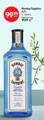 Gin Bombay Sapphire 0,7l promocja w Żabka